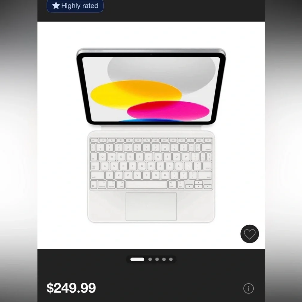 White Magic Keyboard Folio